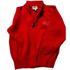 Armani Junior red pullover wool sweater size 6